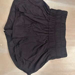 Black Elastic Waist Skirt